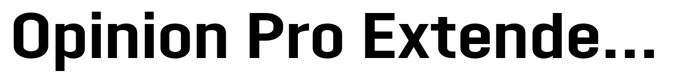 Opinion Pro Extended Bold